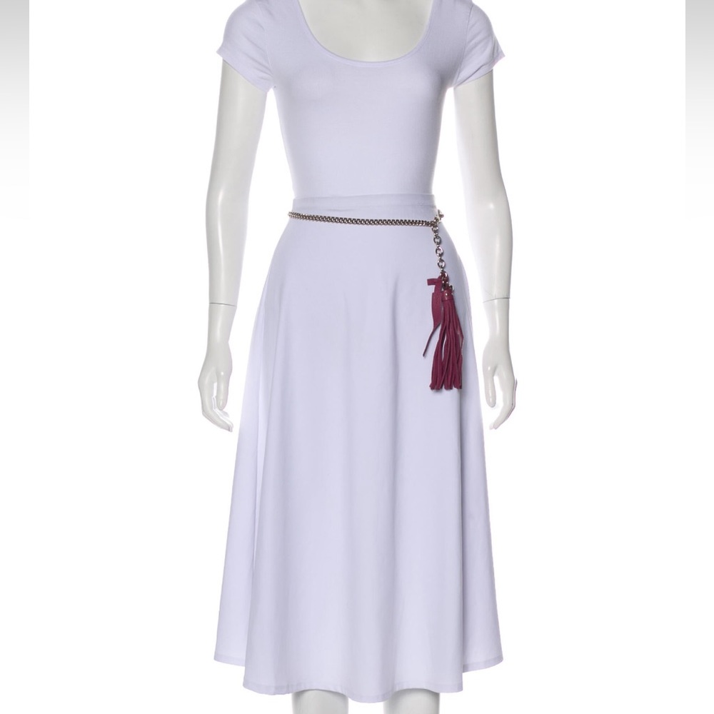 Gucci chain link tassel belt